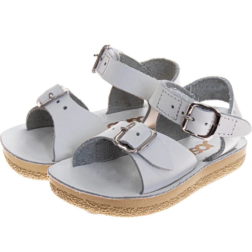 Josmo White and Tan Kids Sandals